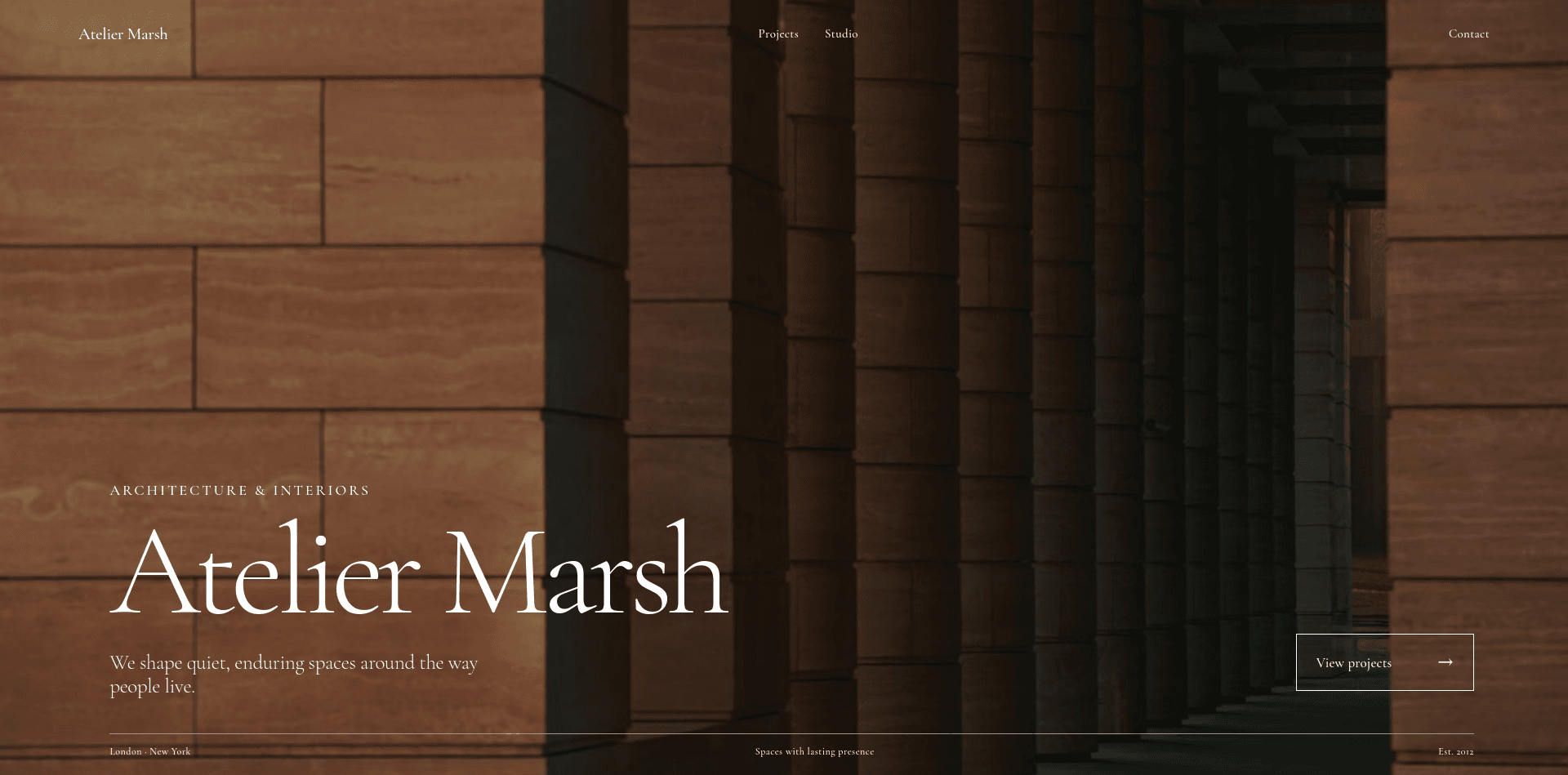 Design studio site built with Pulse5 AI